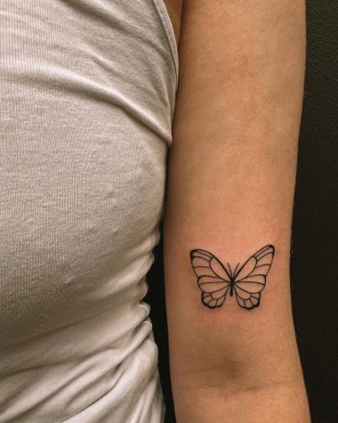 Тату бабочка на предплечье | Блог про татуировки pavuk.ink