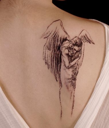 Тату ангел ( фото) - значение татуировки, эскизы 