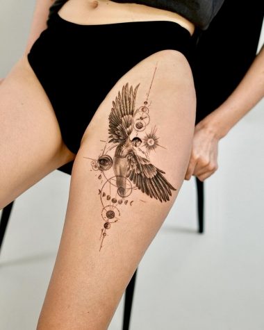 Самые распространённые татуировки с изображением ангела