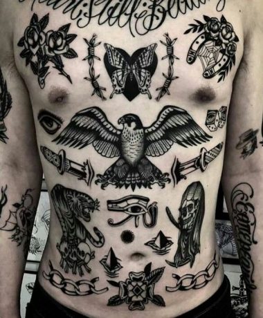 Мужские татуировки в стиле андеграунд