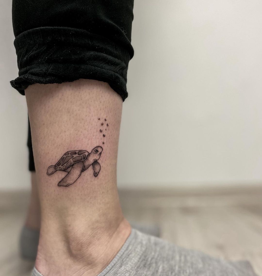 Значение татуировок черепаха (50+ фото)