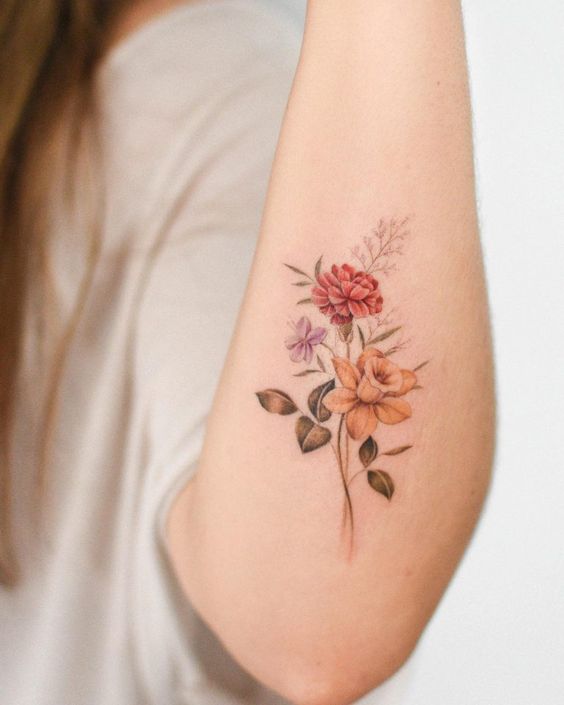 Тату цветы. Значение татуировок | foto tattoo | ТАТУ