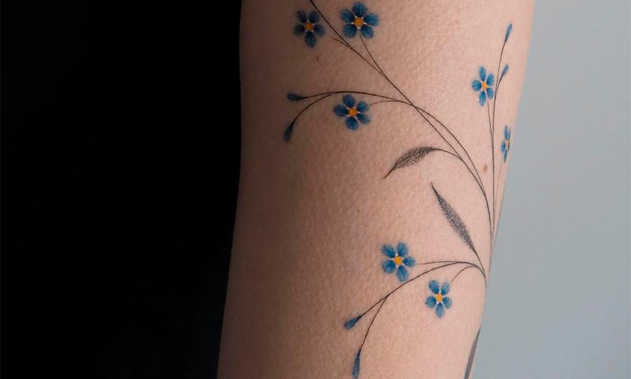 Татуировки цветы: значение и 1 834 фото и эскизов