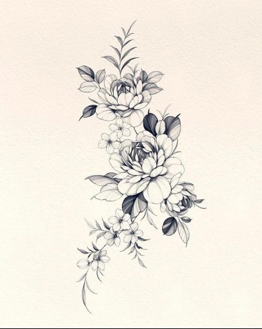 Идеи на тему «Пионы» () | пионы, татуировка цветы, татуировки
