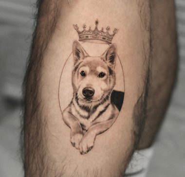 Собака с короной