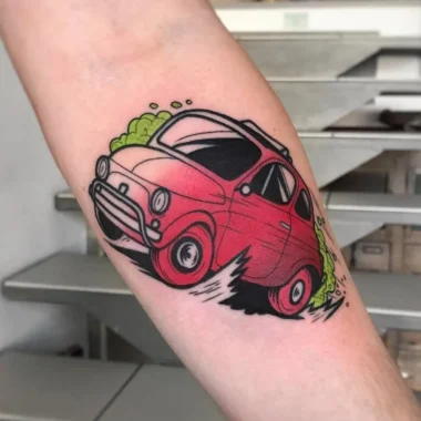 Тату Fiat 500